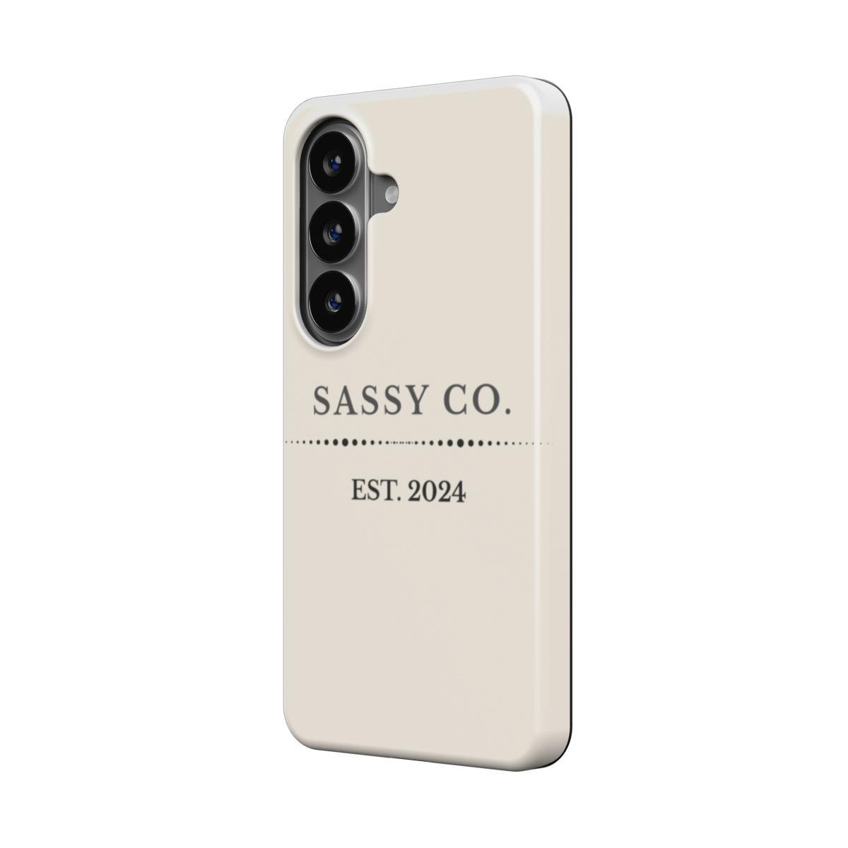 Sassy Co. Signature Phone Case – Cream Heritage Edition