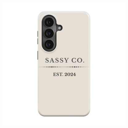 Sassy Co. Signature Phone Case – Cream Heritage Edition