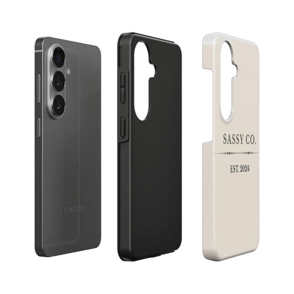 Sassy Co. Signature Phone Case – Cream Heritage Edition