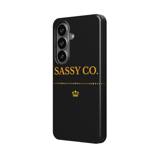 Sassy Co. Signature Phone Case – Black & Gold Edition