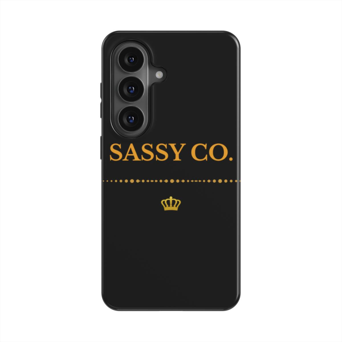 Sassy Co. Signature Phone Case – Black & Gold Edition