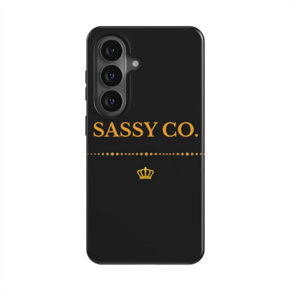 Sassy Co. Signature Phone Case – Black & Gold Edition