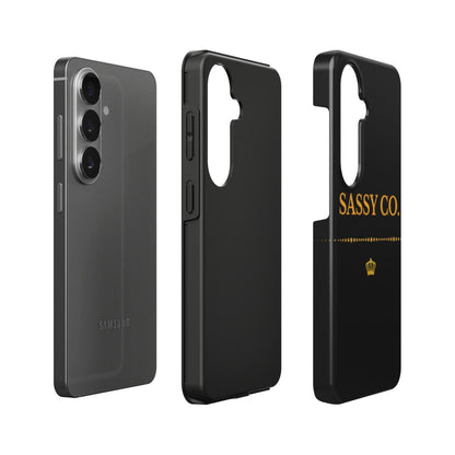 Sassy Co. Signature Phone Case – Black & Gold Edition