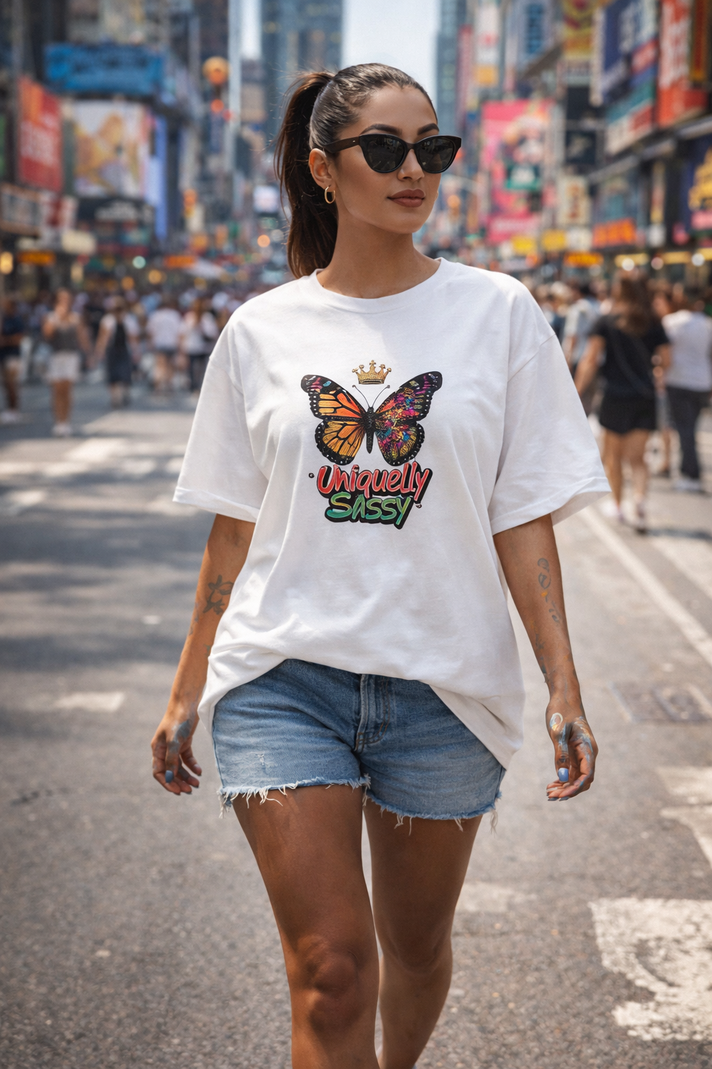 Uniquely Sassy Oversized Tee – Expression Edition