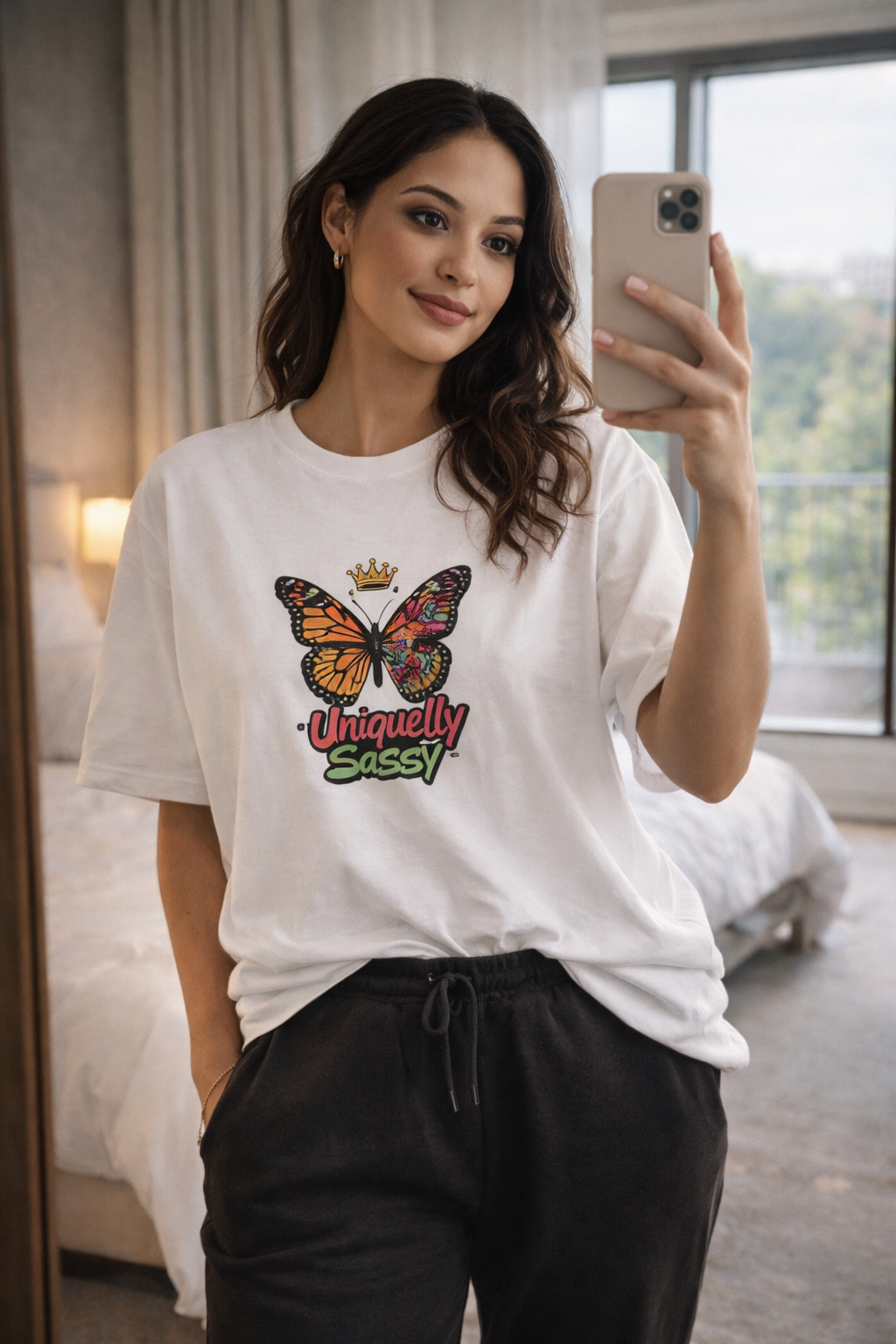Uniquely Sassy Oversized Tee – Expression Edition