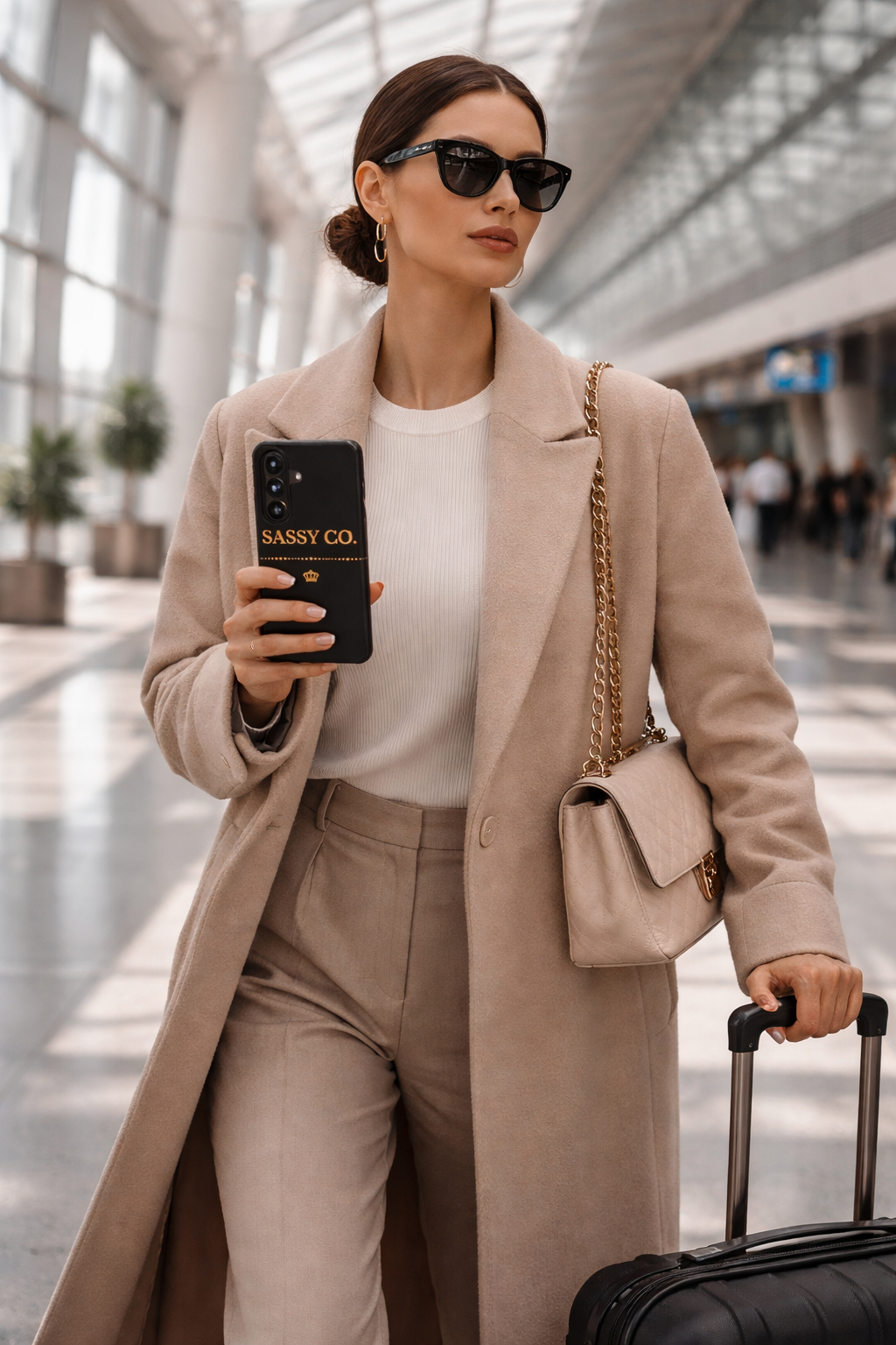 Sassy Co. Signature Phone Case – Black & Gold Edition