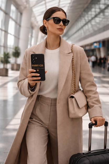 Sassy Co. Signature Phone Case – Black & Gold Edition