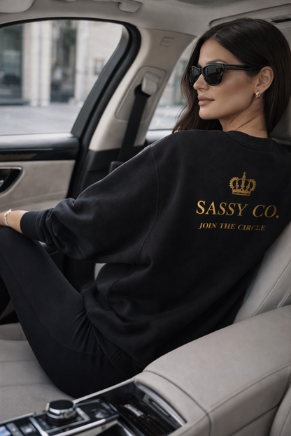 Sassy Co. Sweatshirt – Join The Circle (Black & Gold Edition)