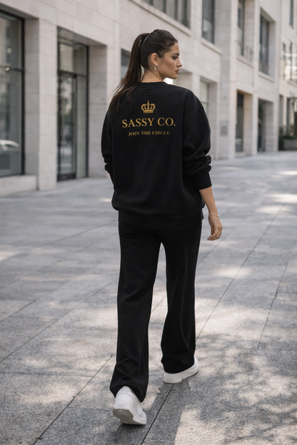 Sassy Co. Sweatshirt – Join The Circle (Black & Gold Edition)