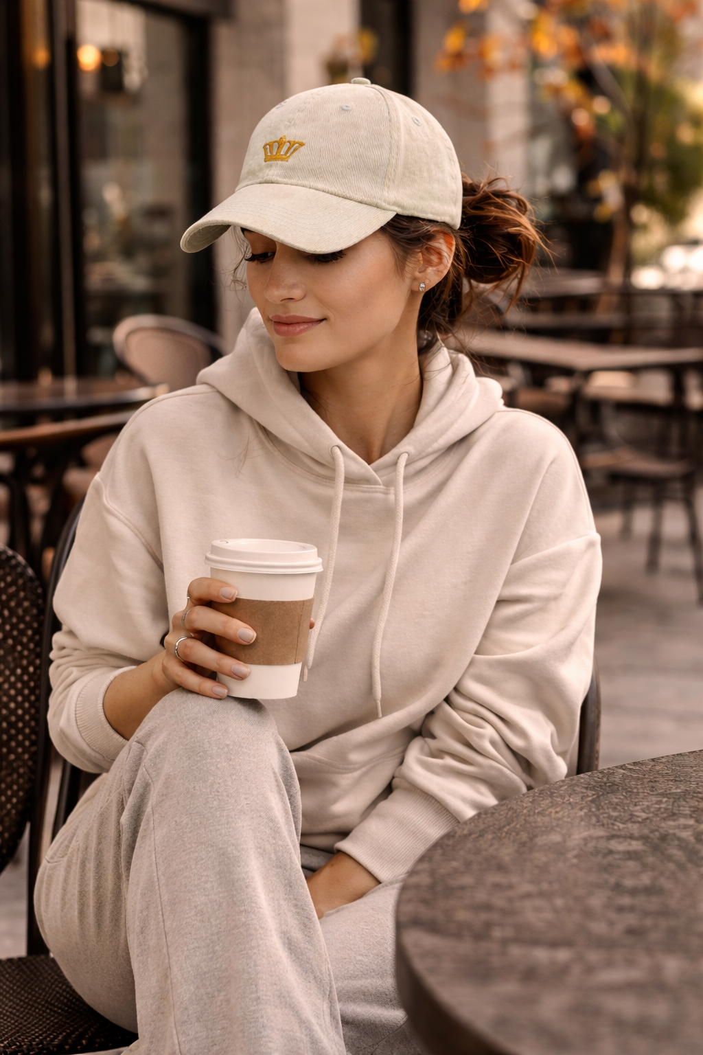 Sassy Co. Cap – Signature Crown (Cream Cord Edition)