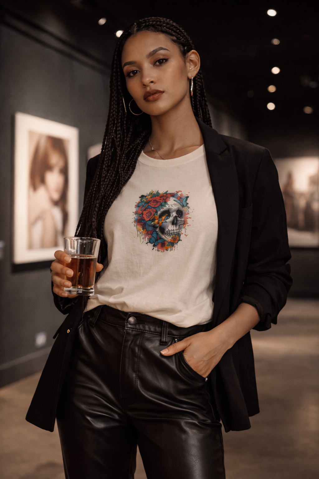 Sassy Co. T-Shirt – Skull Expression (Cream Edition)