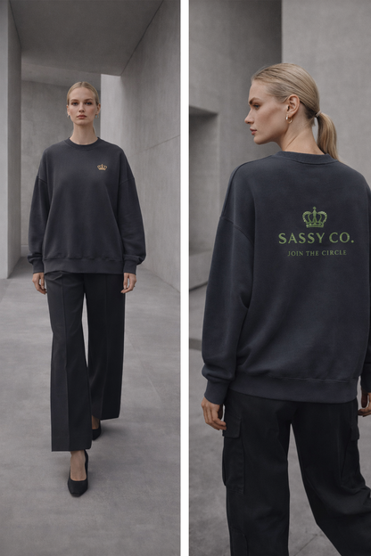 Sassy Co. Sweatshirt – Join The Circle (Slate Edition)