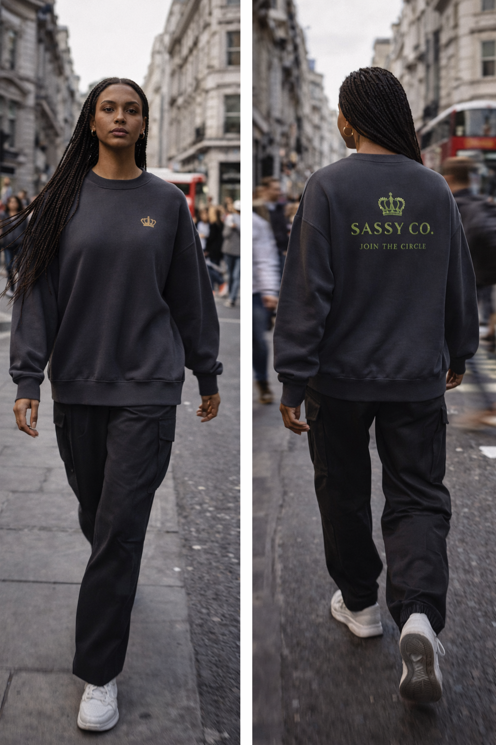 Sassy Co. Sweatshirt – Join The Circle (Slate Edition)