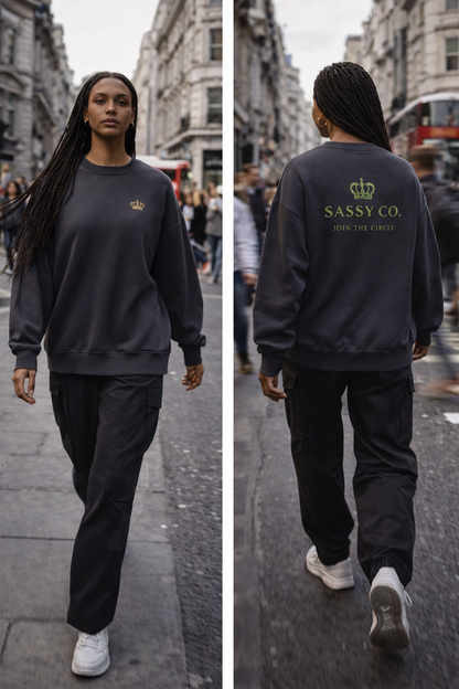 Sassy Co. Sweatshirt – Join The Circle (Slate Edition)
