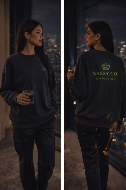 Sassy Co. Sweatshirt – Join The Circle (Slate Edition)