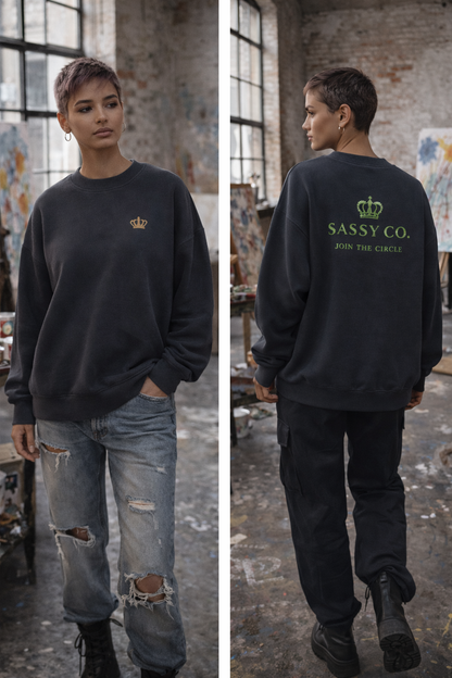 Sassy Co. Sweatshirt – Join The Circle (Slate Edition)