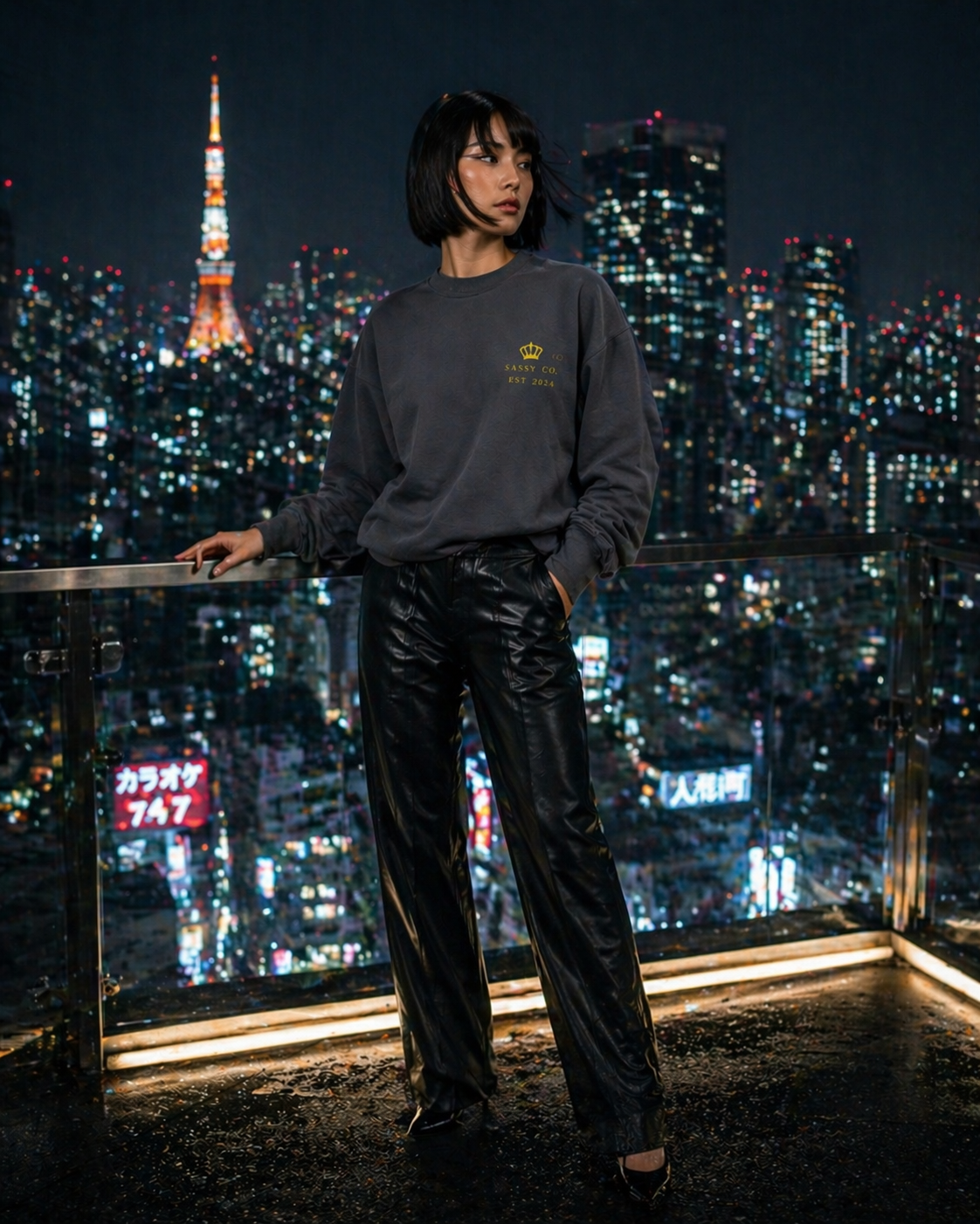 Sassy Co. Sweatshirt – Established Crown (Slate Edition)