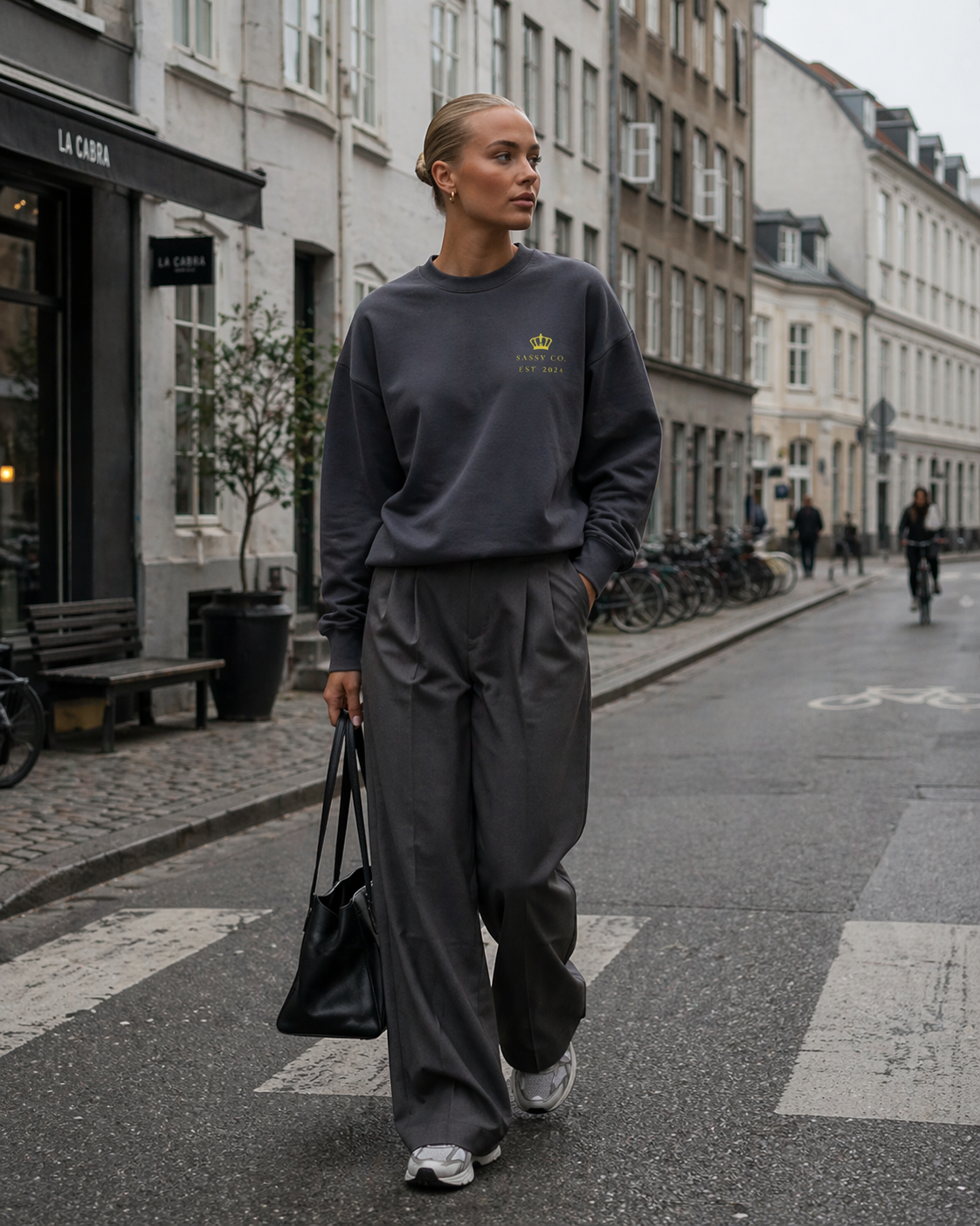 Sassy Co. Sweatshirt – Established Crown (Slate Edition)