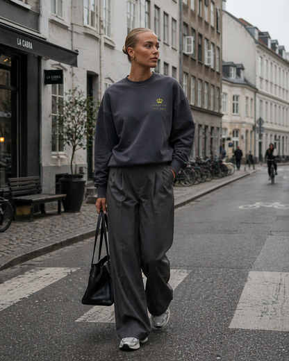 Sassy Co. Sweatshirt – Established Crown (Slate Edition)