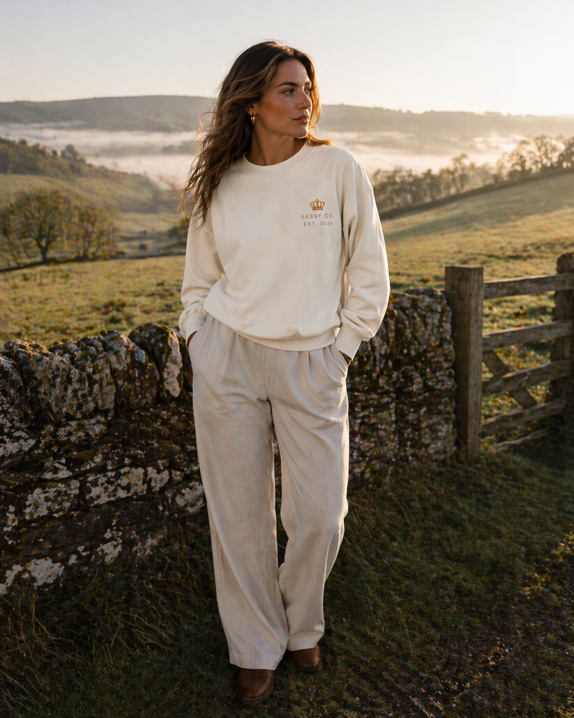 Sassy Co. Sweatshirt – Established Crown (Cream Edition)