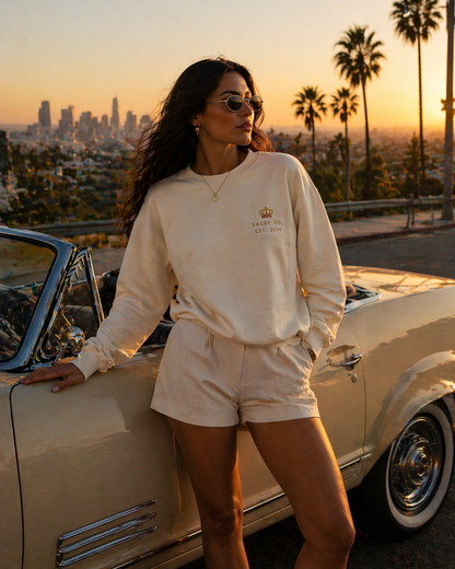 Sassy Co. Sweatshirt – Established Crown (Cream Edition)