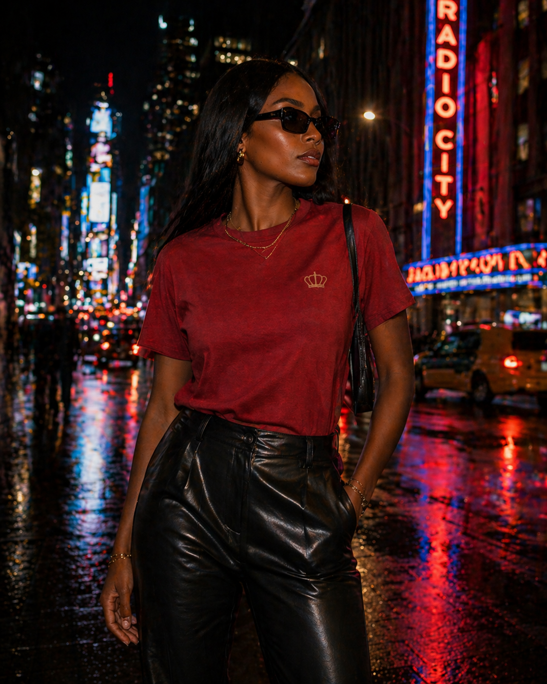 Sassy Co. T-Shirt – Signature Crown (Burnt Red Edition)