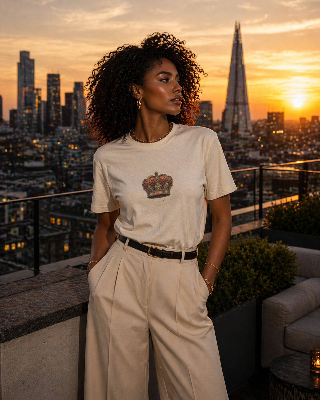 Sassy Co. T-Shirt – Royal Crown (Faded Vintage Edition)