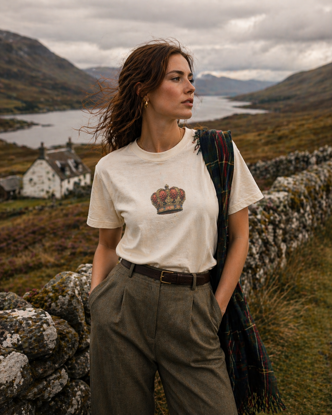 Sassy Co. T-Shirt – Royal Crown (Faded Vintage Edition)