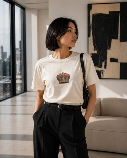 Sassy Co. T-Shirt – Royal Crown (Faded Vintage Edition)