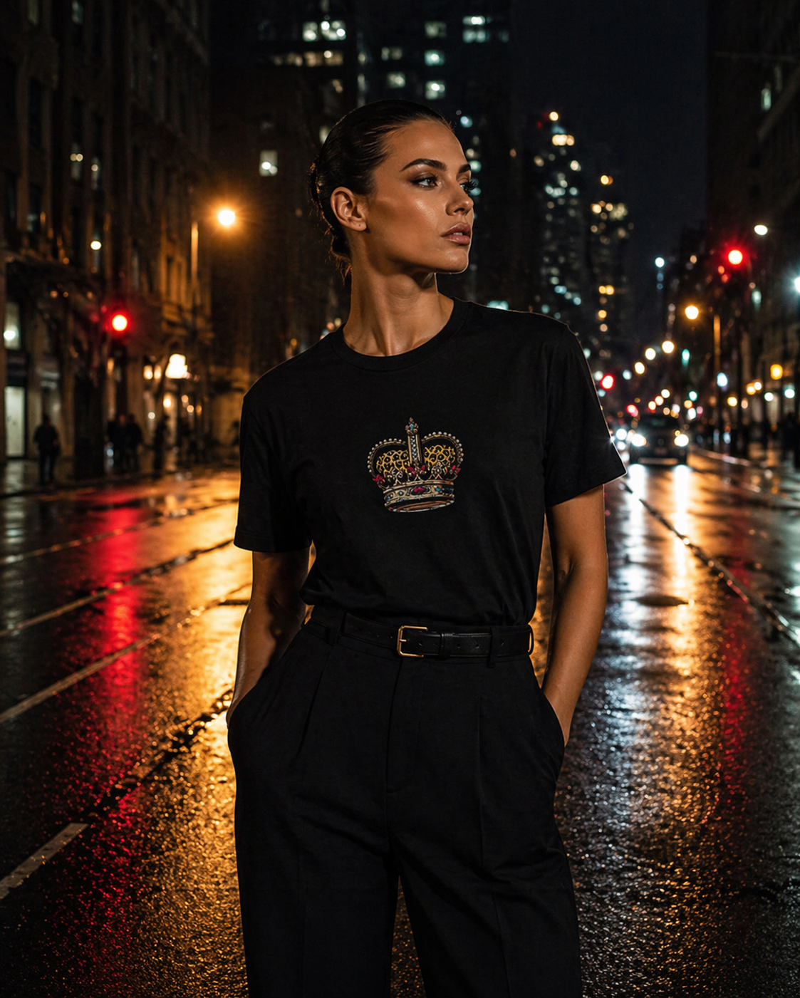 Sassy Co. T-Shirt – Royal Crown (Black Edition)