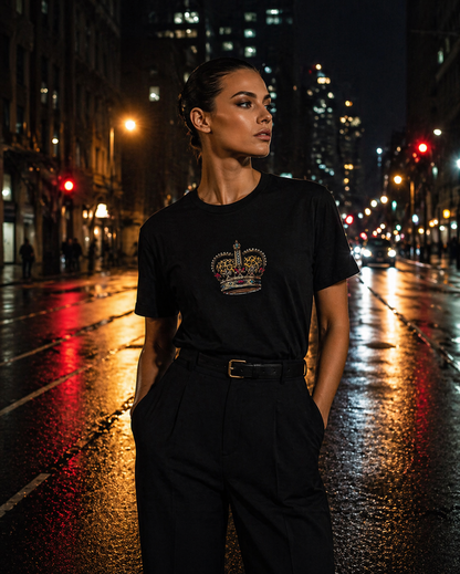 Sassy Co. T-Shirt – Royal Crown (Black Edition)