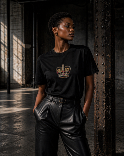 Sassy Co. T-Shirt – Royal Crown (Black Edition)