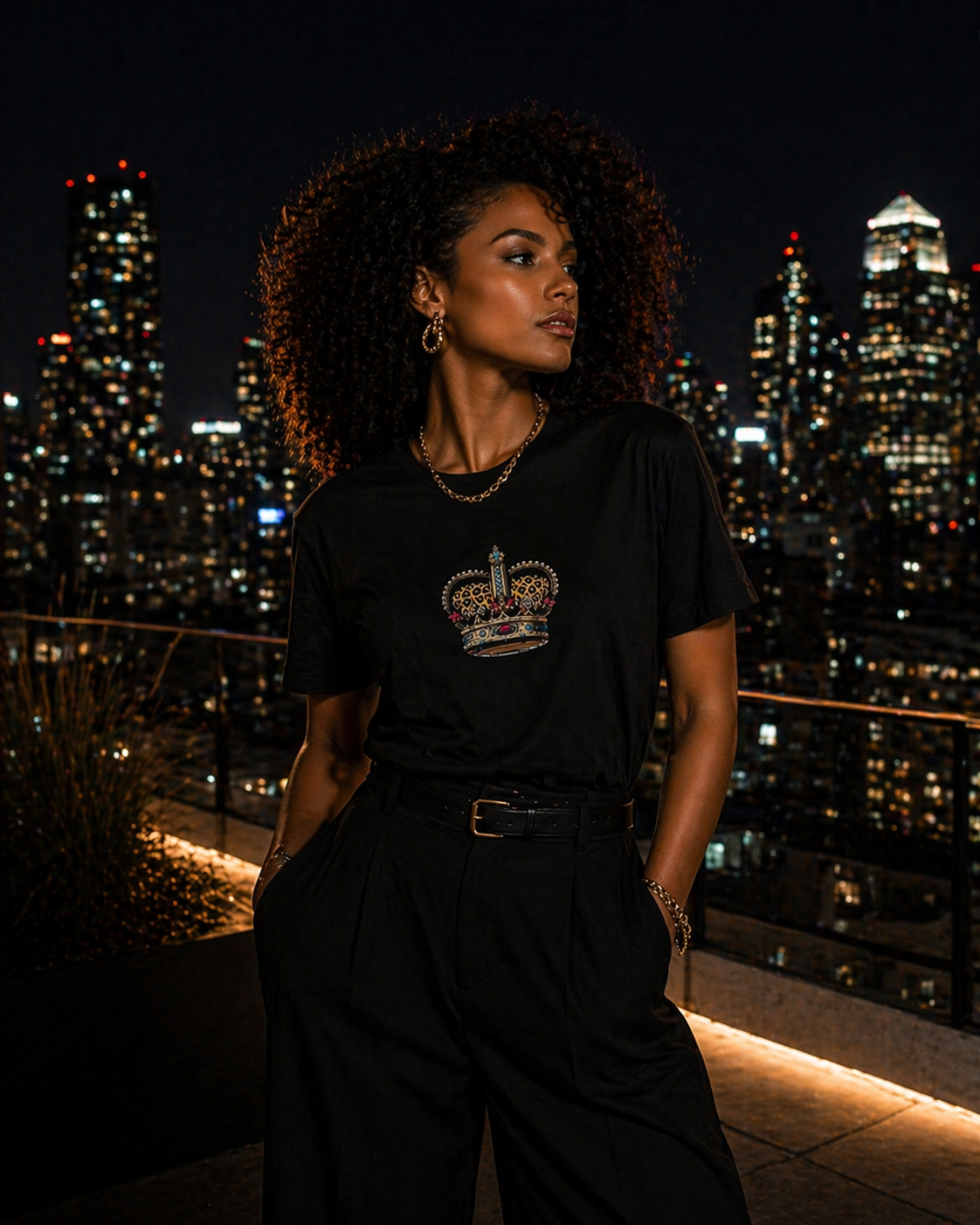 Sassy Co. T-Shirt – Royal Crown (Black Edition)