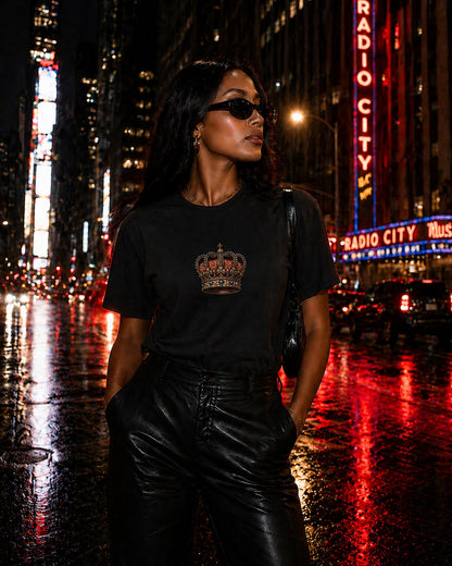 Sassy Co. T-Shirt – Royal Crown (Black Edition)