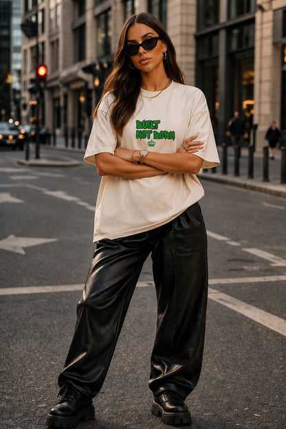 Built Not Born Tee – Sand Edition (Graffiti Green)