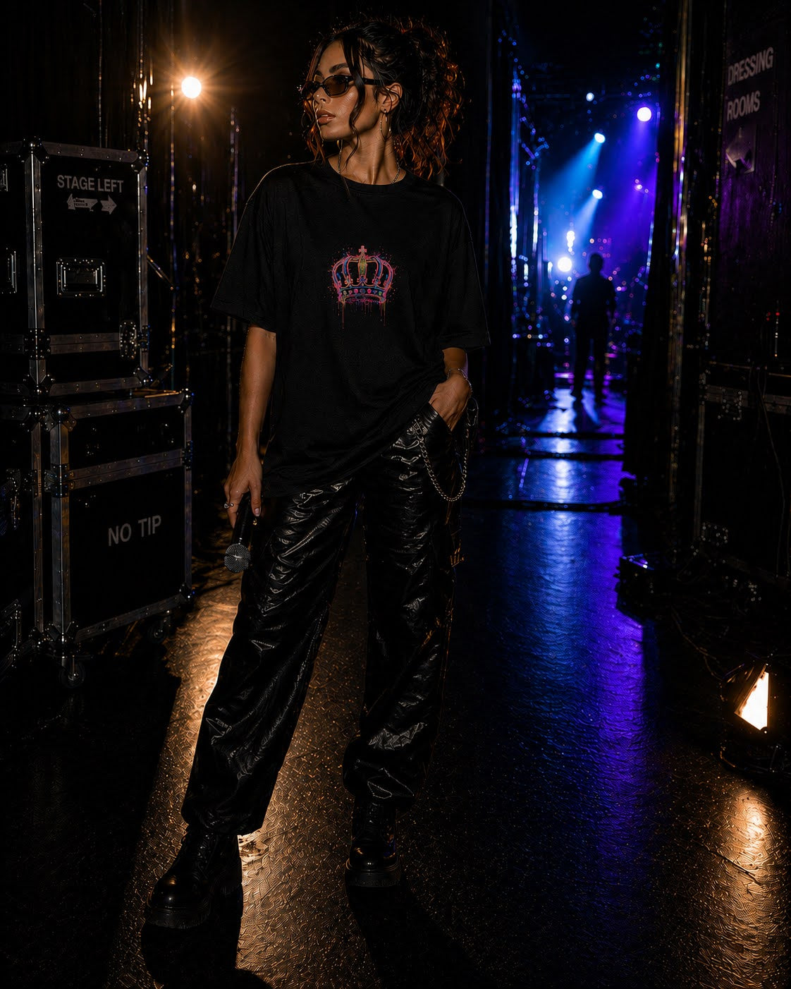 Sassy Co. Neon Crown Tee – Electric Reign Edition