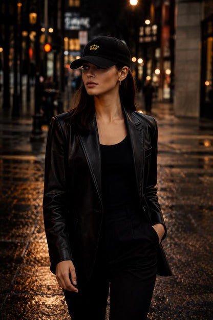 Sassy Co. Cap – Signature Crown (Black Cord Edition)