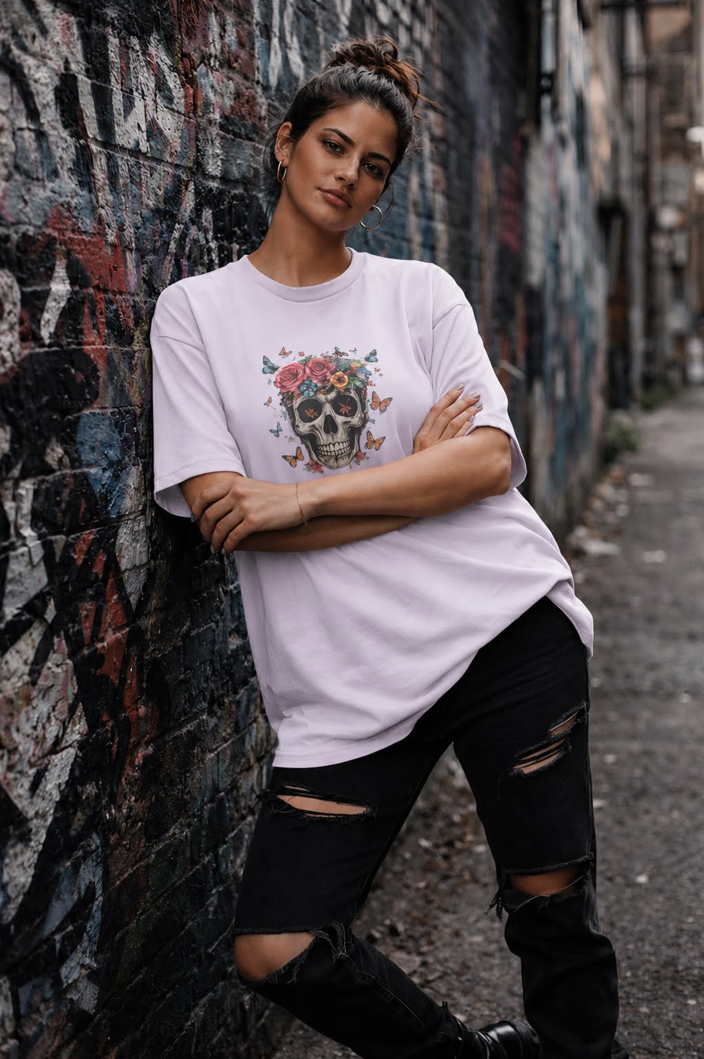Skulls & Roses Heavy Tee – Soft Luxe Edition
