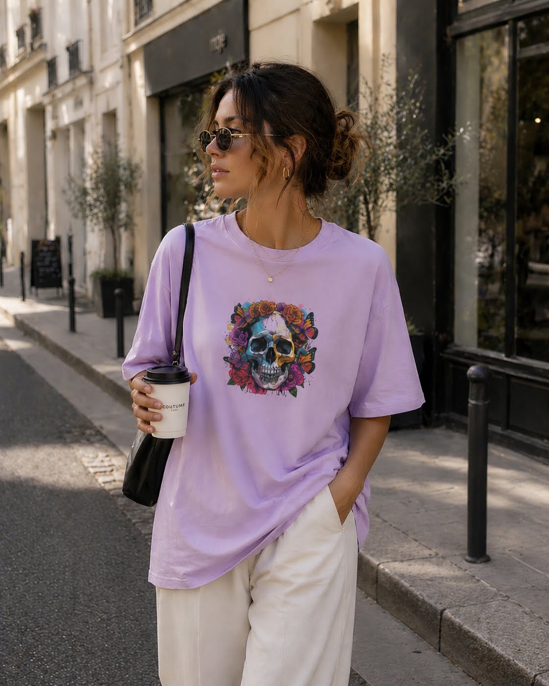 Skulls & Roses Heavy Tee – Crowned Bloom Edition