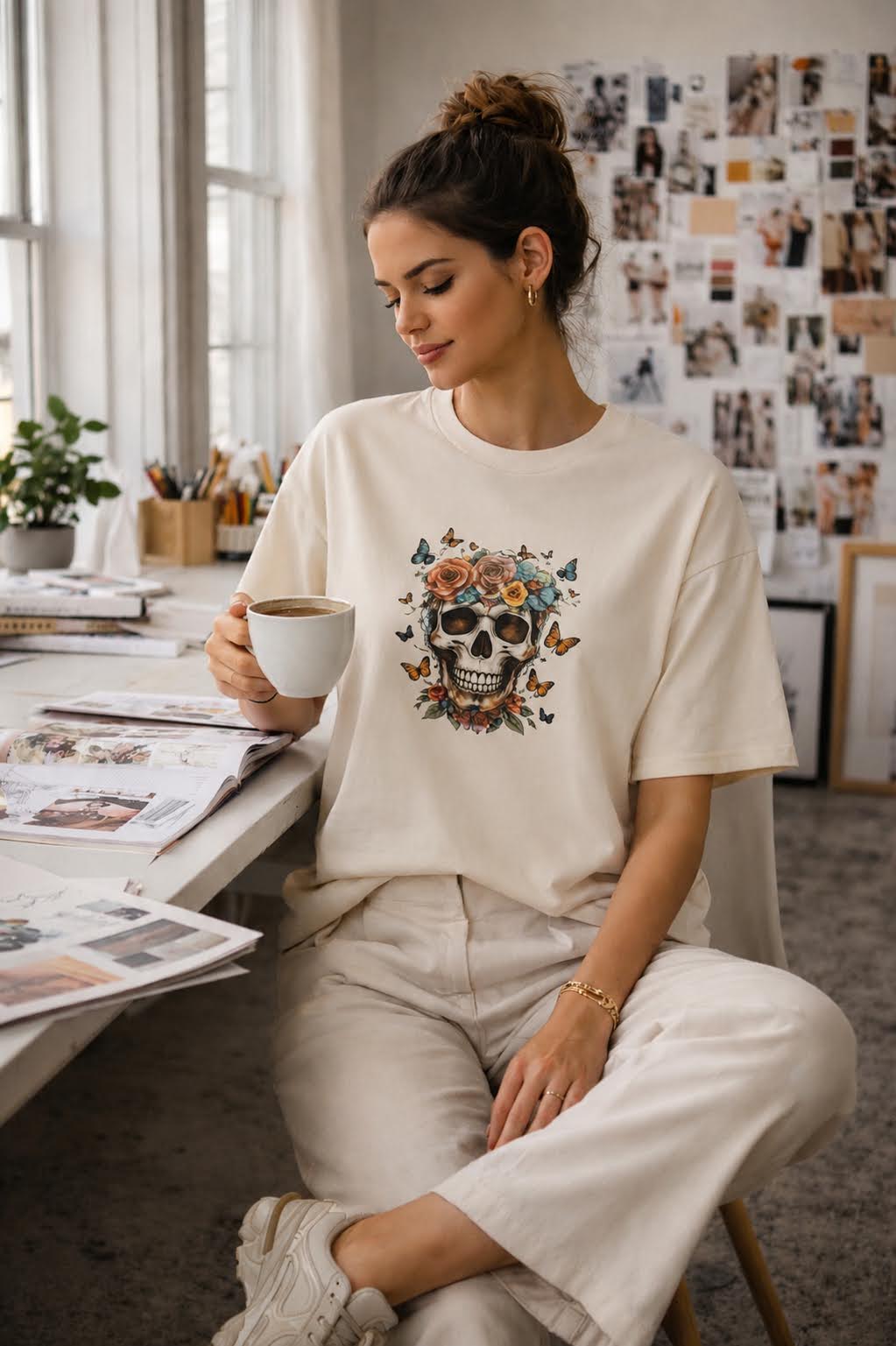 Skulls & Roses Heavy Tee – Heritage Edition