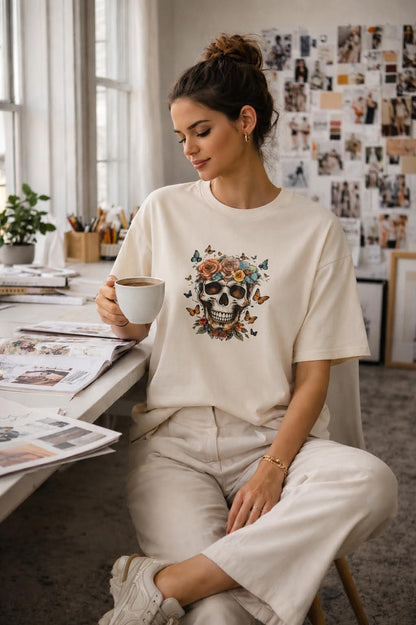 Skulls & Roses Heavy Tee – Heritage Edition