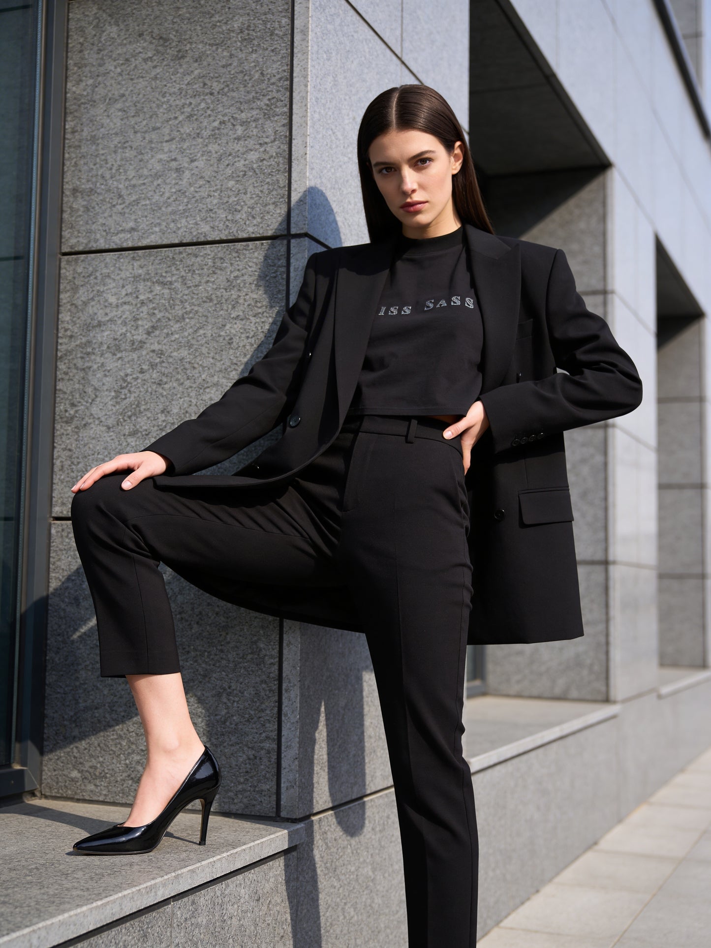 Miss Sass Oversized Cropped Tee – Signature Collection