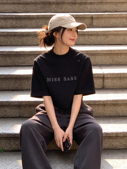 Miss Sass Oversized Cropped Tee – Signature Collection
