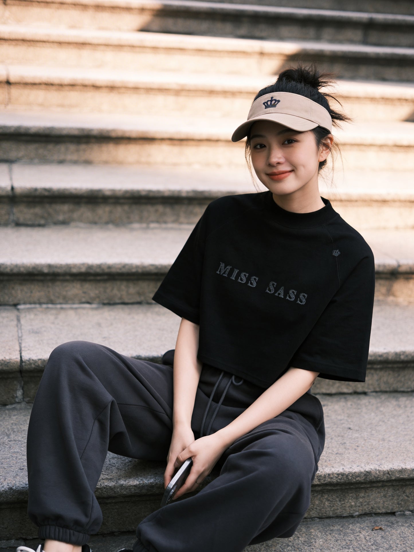 Miss Sass Oversized Cropped Tee – Signature Collection