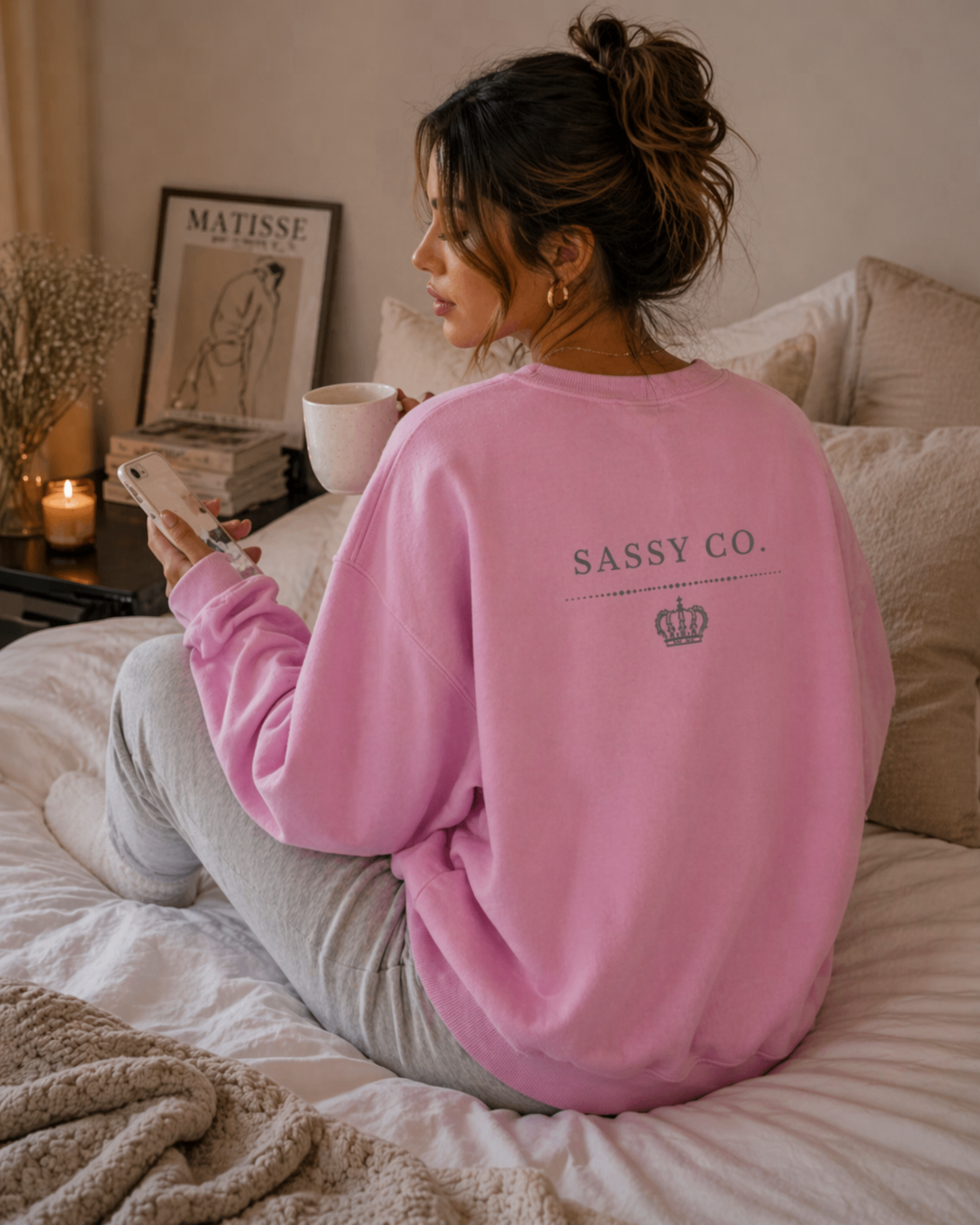 Sassy Co. Signature Sweatshirt – Crown Statement Edition