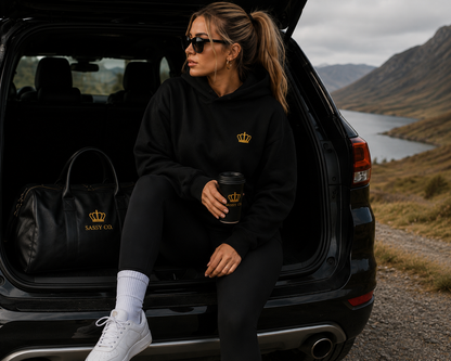 Heritage Crown Hoodie – Black