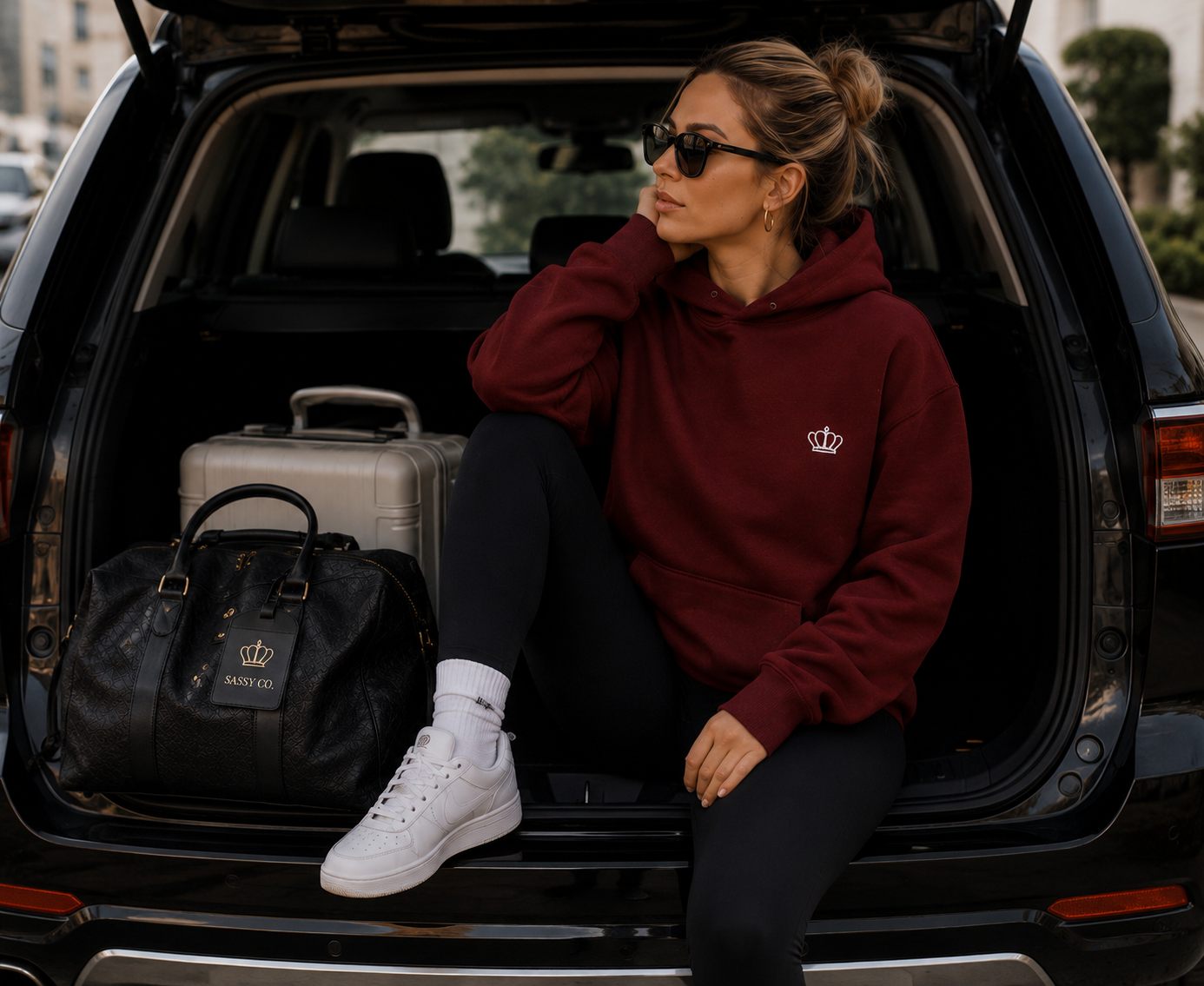 Heritage Crown Hoodie – Burgundy