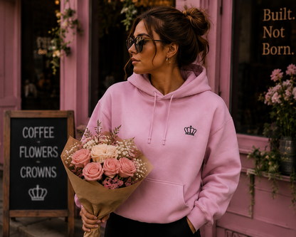 Signature Crown Hoodie – Dusty Pink