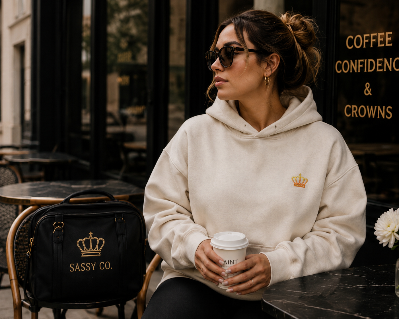 Heritage Crown Hoodie – Natural Raw