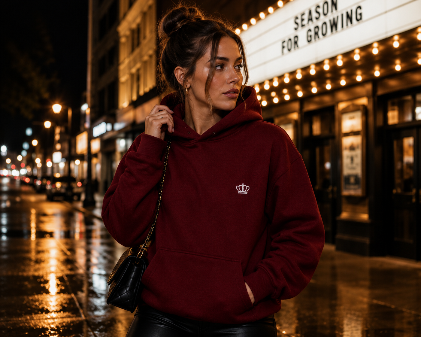 Heritage Crown Hoodie – Burgundy